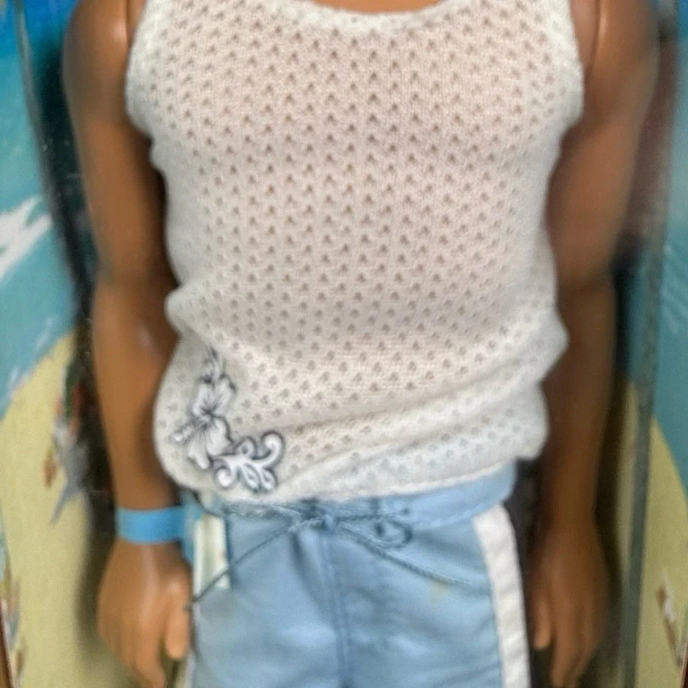 Mattel Barbie Cali Girl Ken Doll 2003 Surfer Beach Boy C6464 NRFB - READ